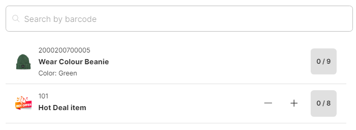 Basket Item Quantity Control