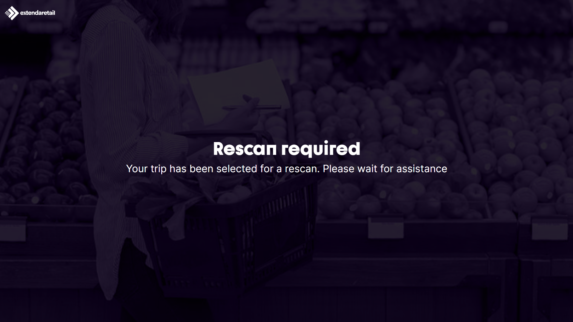 Rescan Required Screen