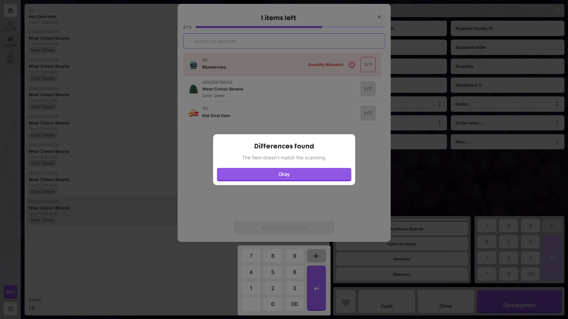 Partial Rescan Switch