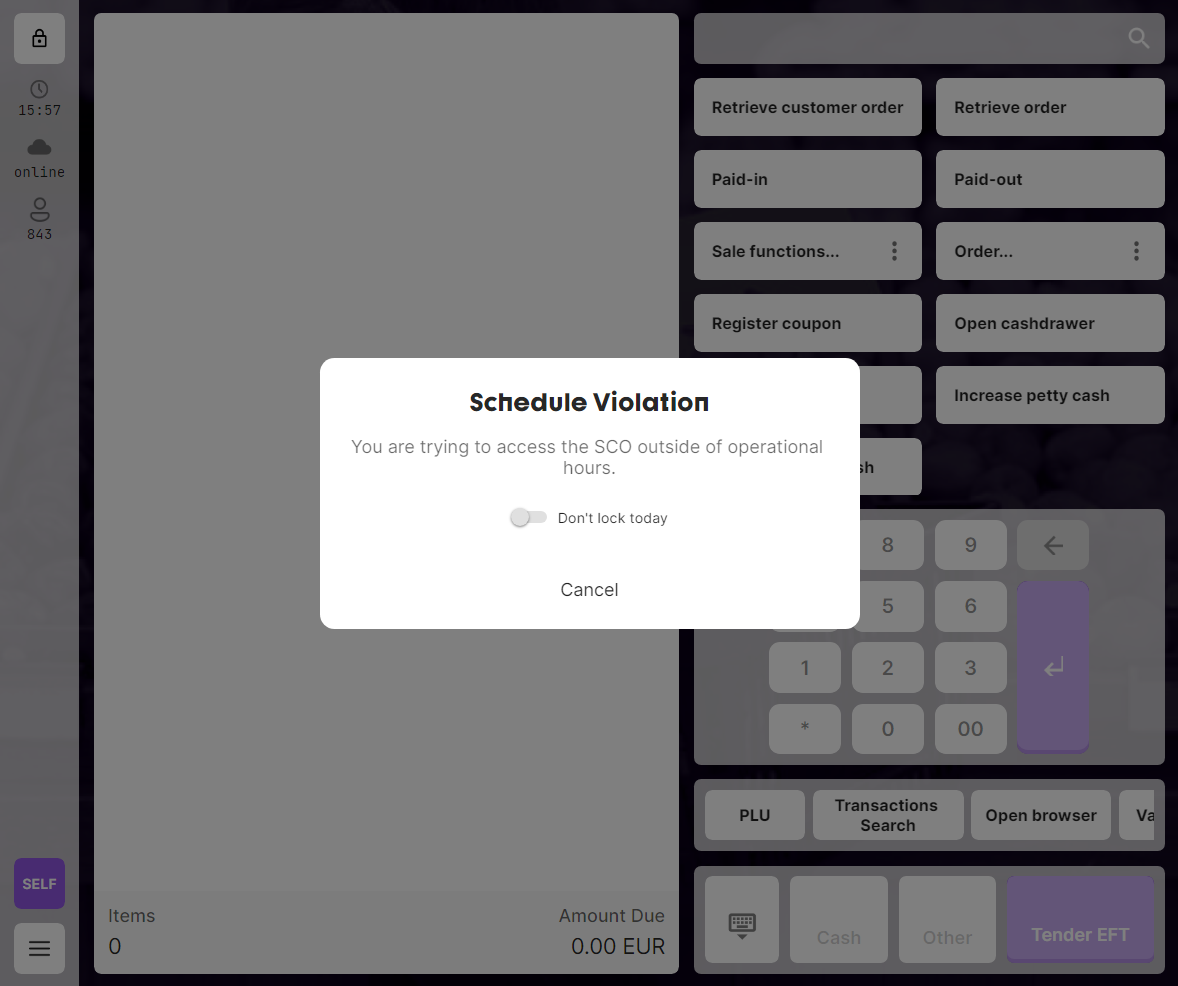 Schedule Violation